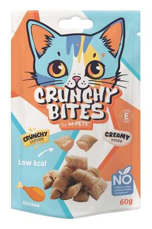 M-PETS - M-Pets Crunchy Bites Tavuklu Kedi Ödülü 60gr
