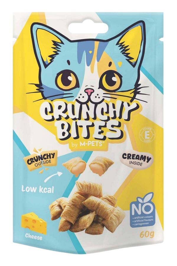M-Pets Crunchy Bites Peynirli Kedi Ödülü 60gr