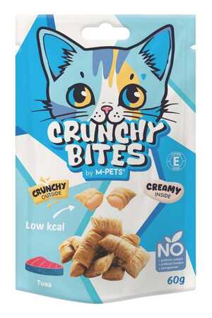 M-PETS - M-Pets Crunchy Bites Ton Balıklı Kedi Ödülü 60gr