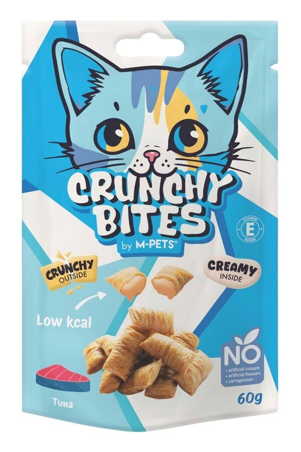 M-Pets Crunchy Bites Ton Balıklı Kedi Ödülü 60gr