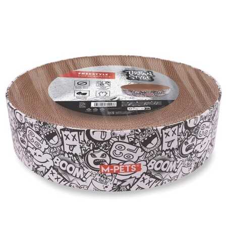 M-PETS - M-Pets Urbanstyle Freestyle Siyah Beyaz Karton Tırmalama