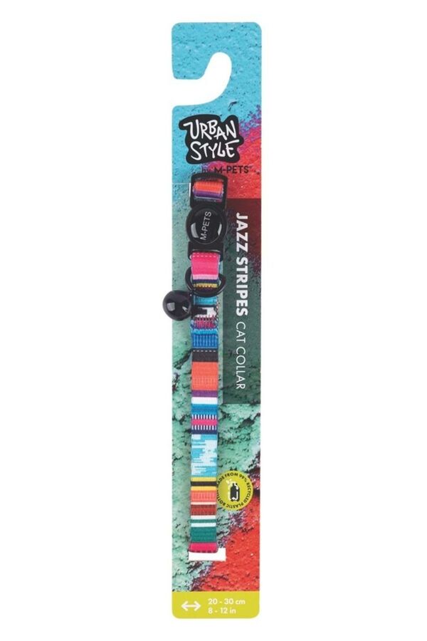M-Pets Urbanstyle Jazz Stripes Kedi Boyun Tasması - 1