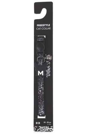 M-Pets Urbanstyle Siyah Beyaz Freestyle Kedi Boyun Tasması