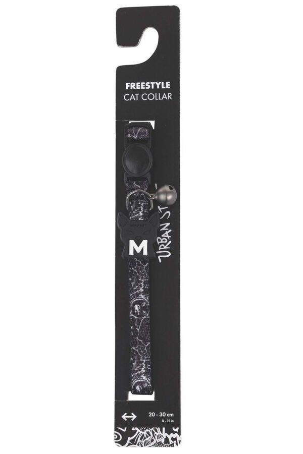 M-Pets Urbanstyle Siyah Beyaz Freestyle Kedi Boyun Tasması - 1