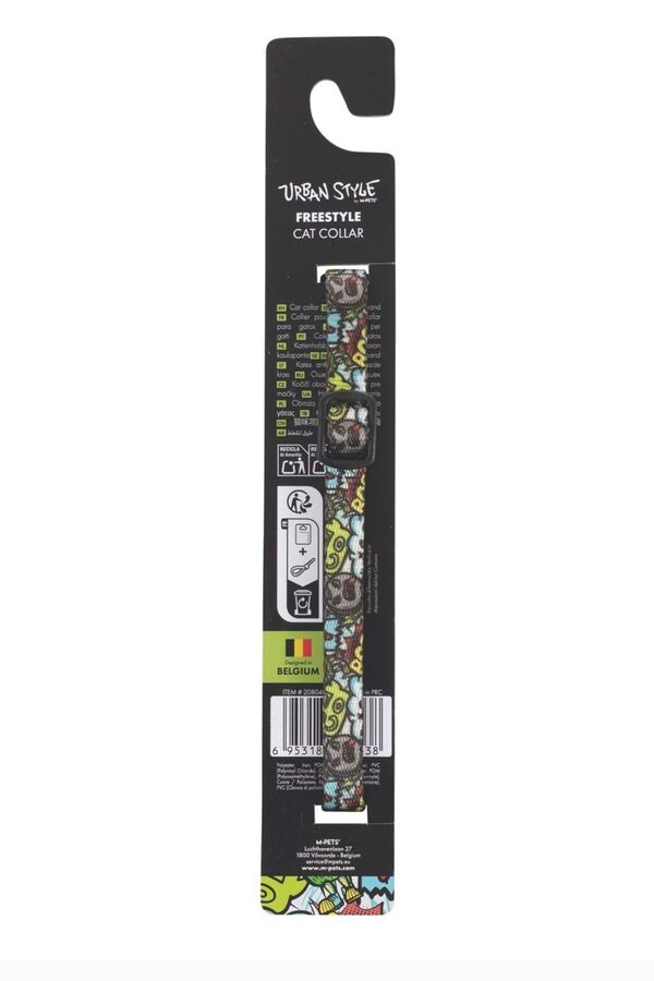 M-Pets Urbanstyle Multicolor Freestyle Kedi Boyun Tasması - 5