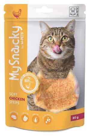 M-Pets Soft Tavuklu Yumuşak Kedi Ödül Maması 80gr - Thumbnail
