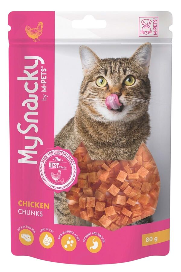 M-Pets Tavuk Kırıntılı Kedi Ödül Maması 80gr - 1