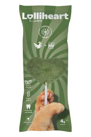 M-PETS - M-Pets Lolliheart Tavuklu ve Kedi Otlu Kedi Ödülü 4gr
