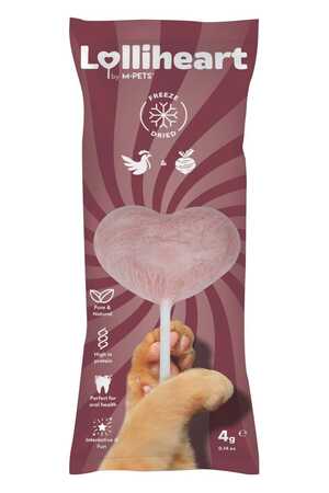 M-PETS - M-Pets Lolliheart Tavuklu ve Pancarlı Kedi Ödülü 4gr