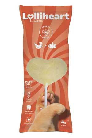M-PETS - M-Pets Lolliheart Tavuklu ve Balkabaklı Kedi Ödülü 4gr