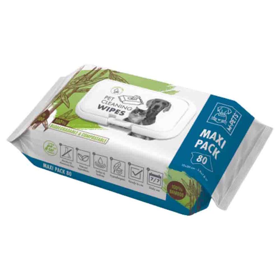 M-Pets Bamboo Kedi ve Köpekler İçin Temizlik Mendili 80li M-Pets Bamboo Kedi ve Köpekler İçin Temizlik Mendili 80li