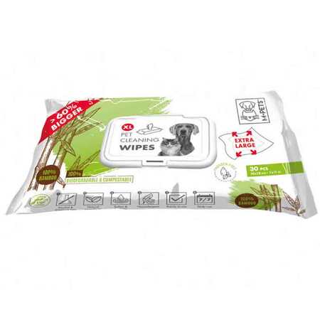 M-PETS - M-Pets Bamboo Kedi ve Köpekler İçin Temizleme Mendili XL 30lu  M-PETS - M-Pets Bamboo Kedi ve Köpekler İçin Temizleme Mendili XL 30lu