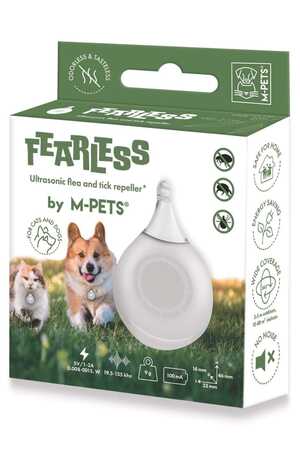 M-Pets Fearless Ultrasonik Pire ve Kene Kovucu Beyaz