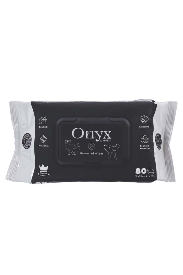 M-Pets Onyx Kokusuz Kedi ve Köpekler İçin Temizleme Mendili 80li