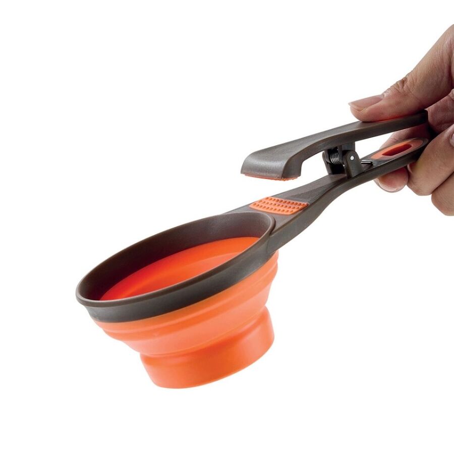 M-Pets Cuizi 3in1 Fonksiyonel Mama Ölçü Kabı 237ml Turuncu 