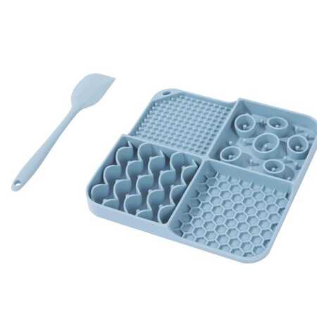 M-Pets Lecca Kedi ve Köpekler İçin Kaşıklı Sıvı Ödül Matı Mavi M - Thumbnail