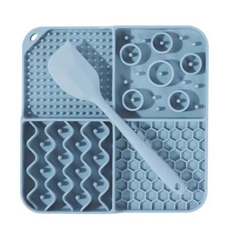 M-Pets Lecca Kedi ve Köpekler İçin Kaşıklı Sıvı Ödül Matı Mavi M - Thumbnail