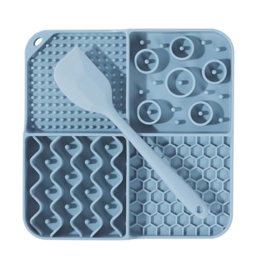 M-Pets Lecca Kedi ve Köpekler İçin Kaşıklı Sıvı Ödül Matı Mavi M