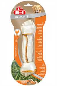 8 IN 1 - 8in1 Delights Bones Köpekler için Tavuklu Köpek Ödül Kemiği (L) 85gr
