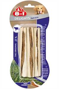 8 IN 1 - 8in1 Delights Köpekler için Biftekli Ağız Bakım Çubuğu 3 Adet