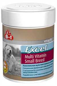8 IN 1 - 8in1 Excel Yetişkin Küçük Irk Köpekler için Multivitamin Tablet 70 Adet 8 IN 1 - 8in1 Excel Yetişkin Küçük Irk Köpekler için Multivitamin Tablet 70 Adet