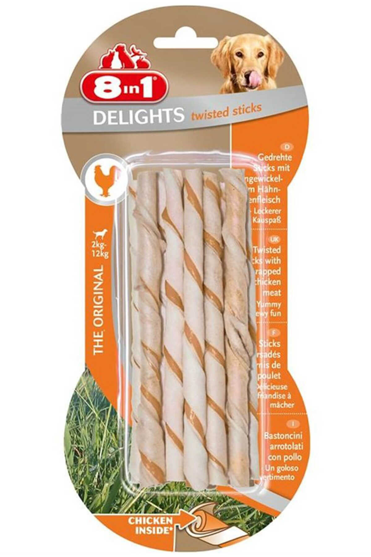 8in1 Delights Bones Köpekler için Ödül Çubuğu 10 Adet