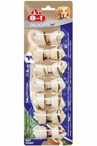 8 IN 1 - 8in1 Delights Bones Köpekler için Biftekli Ödül Kemiği (XS) 7 Adet
