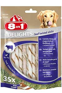 8 IN 1 - 8in1 Delights Köpekler için Biftekli Ödül Çubuğu 35 Adet 8 IN 1 - 8in1 Delights Köpekler için Biftekli Ödül Çubuğu 35 Adet