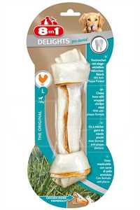 8 IN 1 - 8in1 Delights Pro Dental Köpekler için Tavuklu Ağız Bakım Kemiği (L) 85gr 8 IN 1 - 8in1 Delights Pro Dental Köpekler için Tavuklu Ağız Bakım Kemiği (L) 85gr