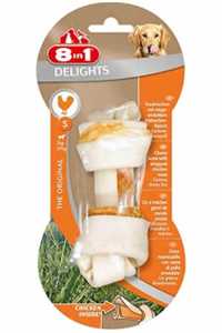 8 IN 1 - 8in1 Delights Köpekler için Tavuklu Ödül Kemiği (S) 35gr