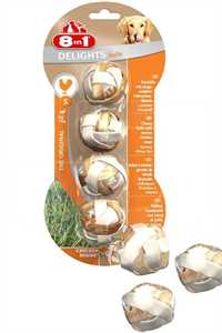 8 IN 1 - 8in1 Delights Köpekler için Tavuklu Çiğneme Topu (S) 4 Adet