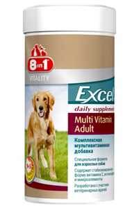 8 IN 1 - 8in1 Excel Köpekler için Multivitamin Tablet 70 Adet 8 IN 1 - 8in1 Excel Köpekler için Multivitamin Tablet 70 Adet