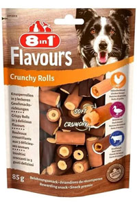 8in1 Flavours Crunchy Rolls Kıtır Köpek Ödülü 85gr - Thumbnail