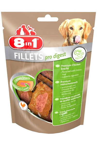 8in1 Pro Digest Sindirim Sistemi Destekleyici Tavuklu Köpek Ödül Maması 80gr