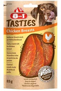 8 IN 1 - 8in1 Tasties Chicken Breast Tavuk Göğsü Köpek Ödülü 85gr 8 IN 1 - 8in1 Tasties Chicken Breast Tavuk Göğsü Köpek Ödülü 85gr