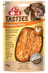 8 IN 1 - 8in1 Tasties Chicken Fillets Tavuk Fileto Köpek Ödülü 85gr 8 IN 1 - 8in1 Tasties Chicken Fillets Tavuk Fileto Köpek Ödülü 85gr