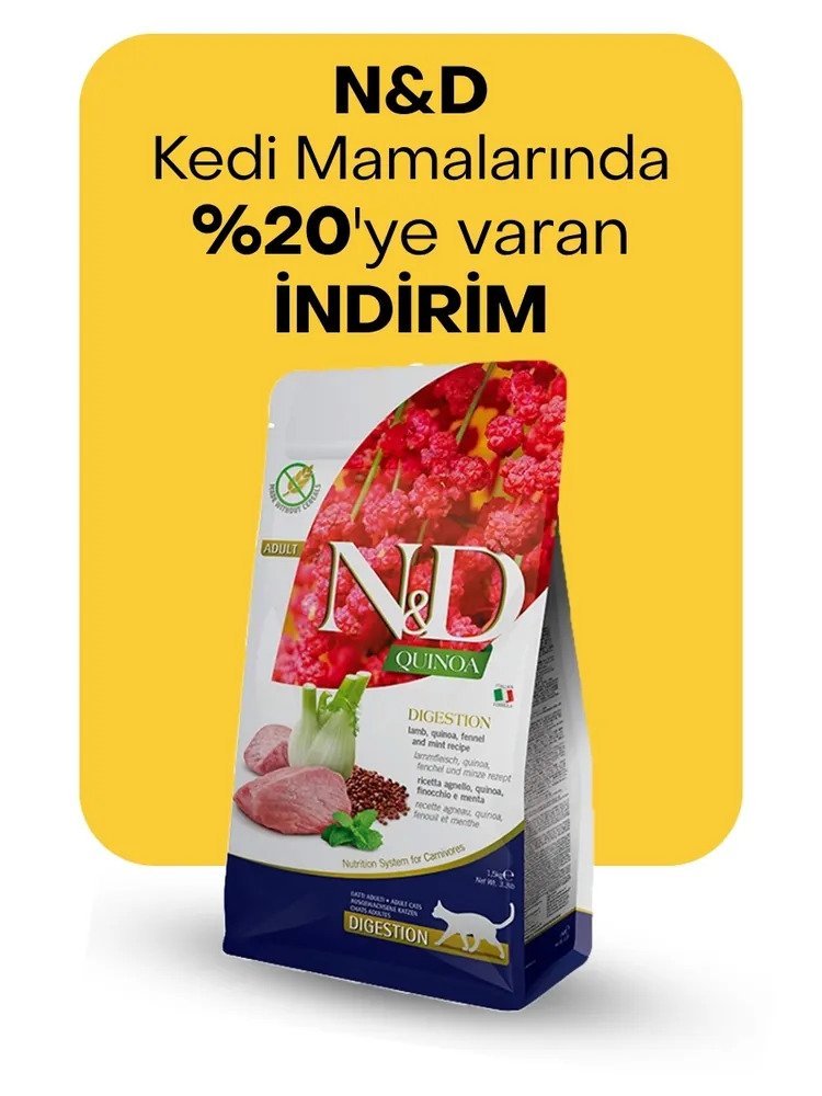 ND kedi mamalarında %20'ye varan indirim