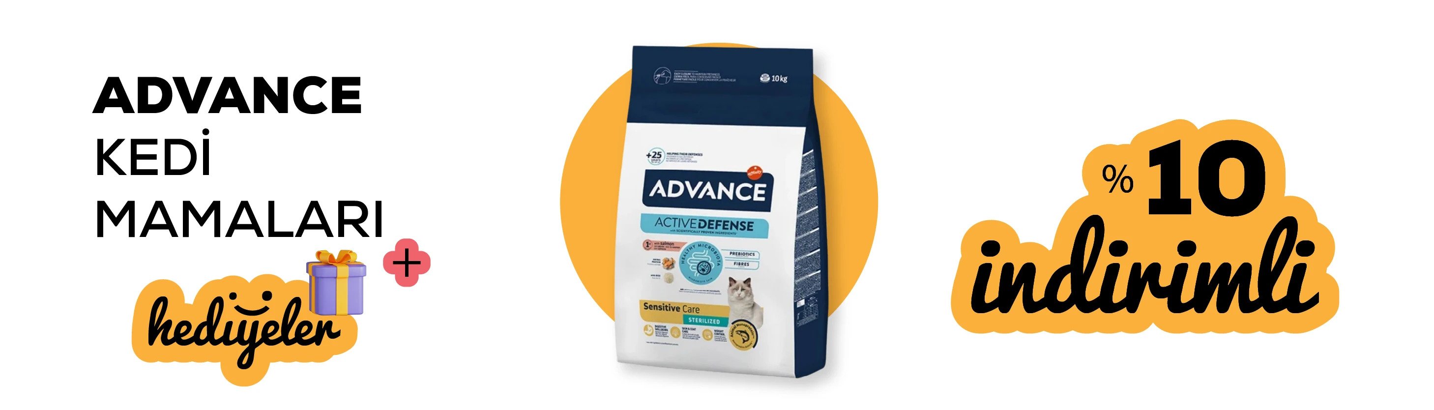 Advance kedi mamaları %10 indirimli