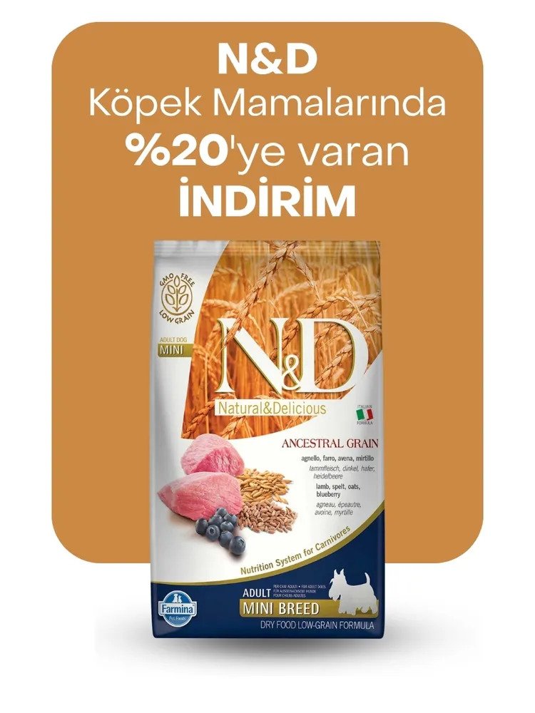 ND köpek mamalarında %20'ye varan indirim