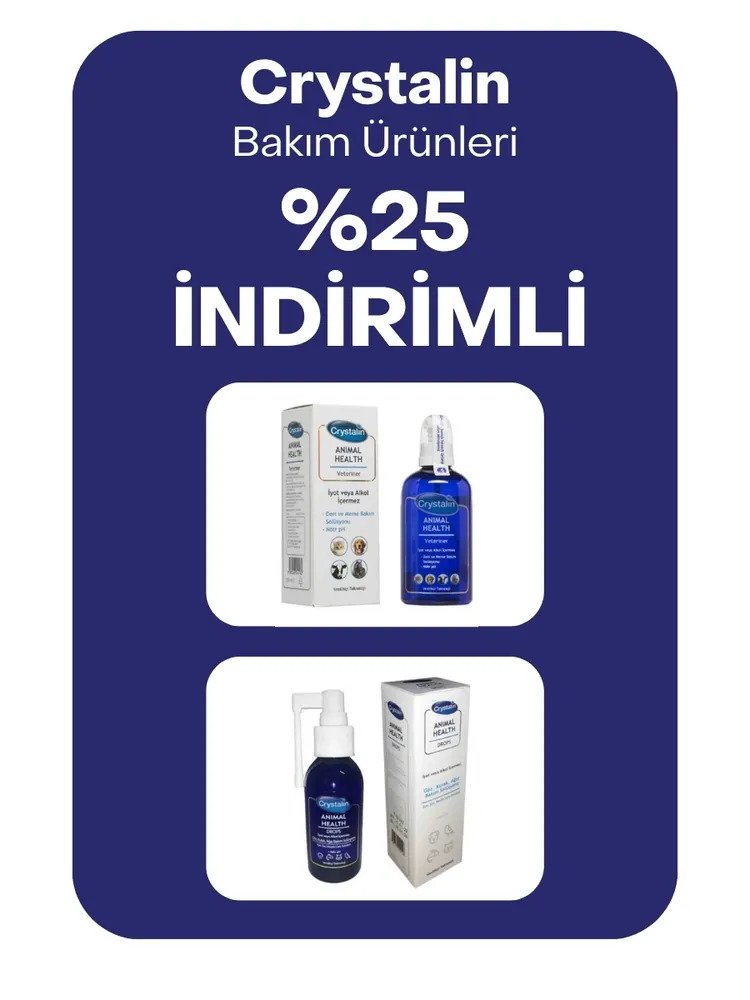 Crystalin bakım ürünleri %25 indirimli