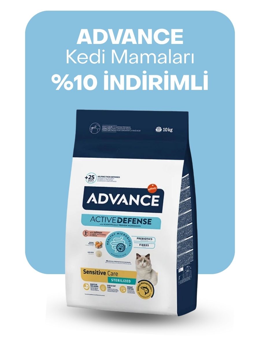 Advance kedi mamaları %10 indirimli