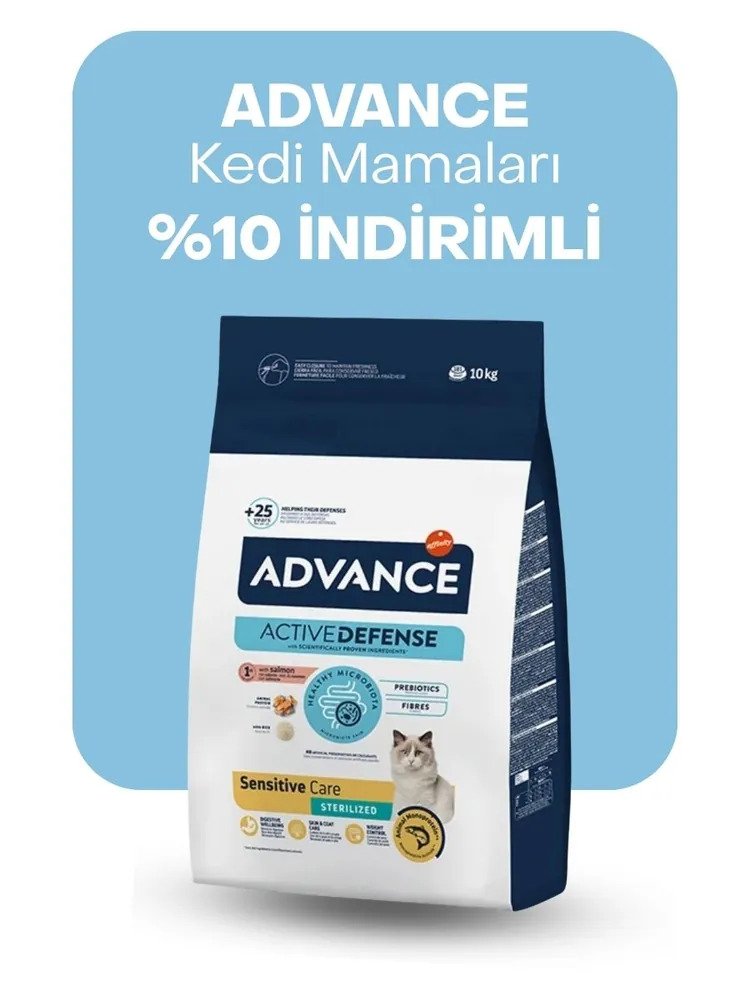 Advance kedi mamaları %10 indirimli