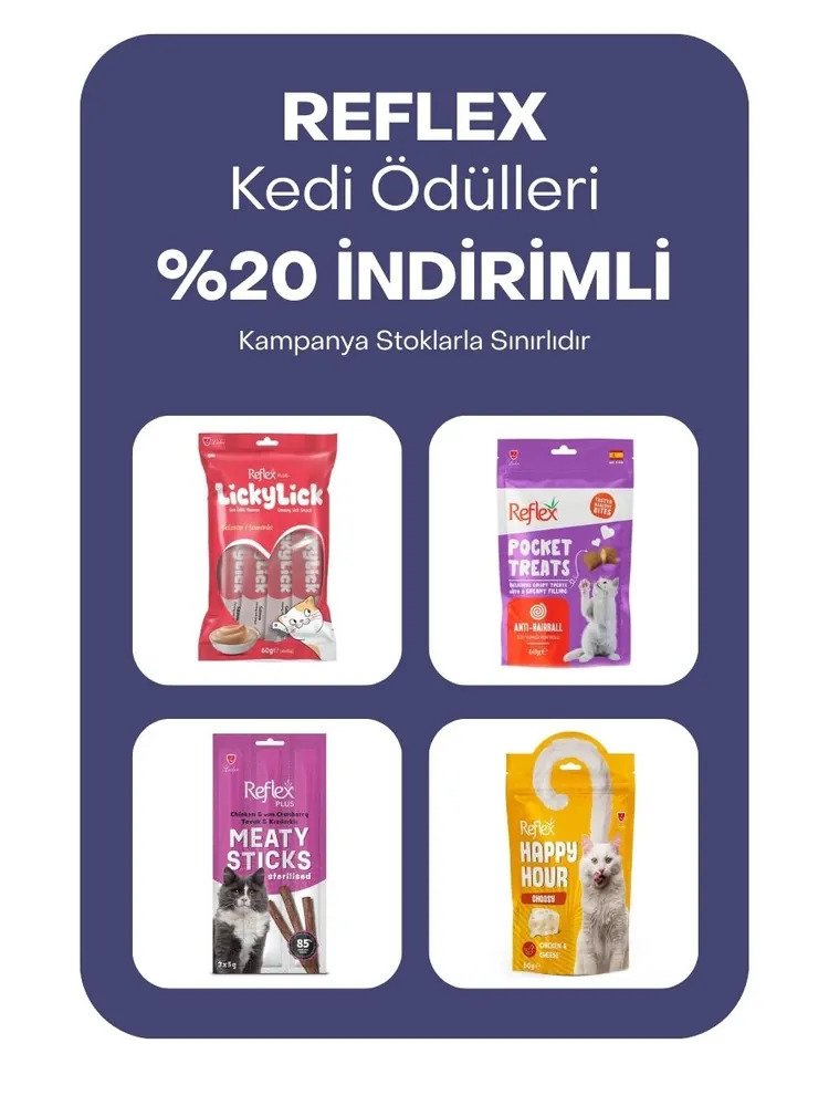 Reflex kedi ödülleri %20 indirimli