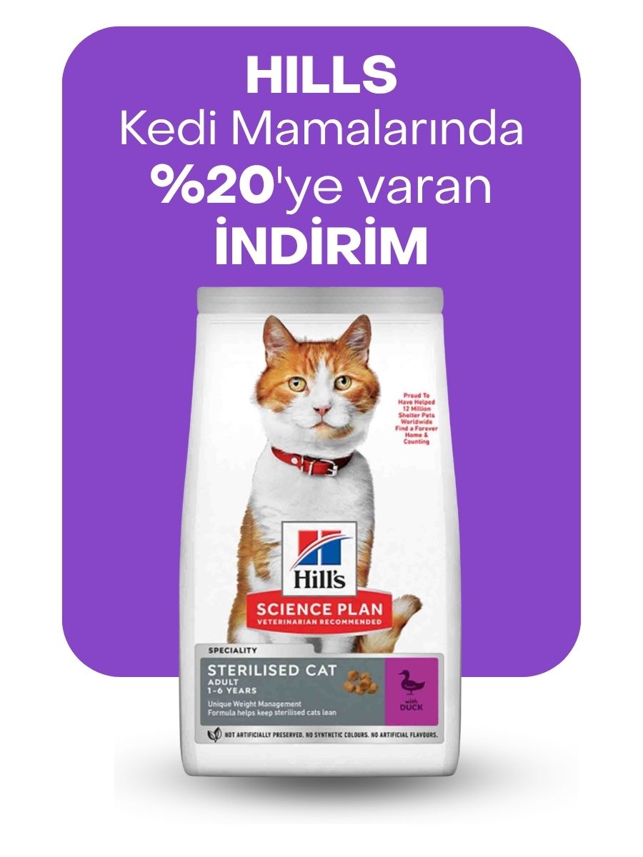 Hills kedi mamalarında %20 indirim