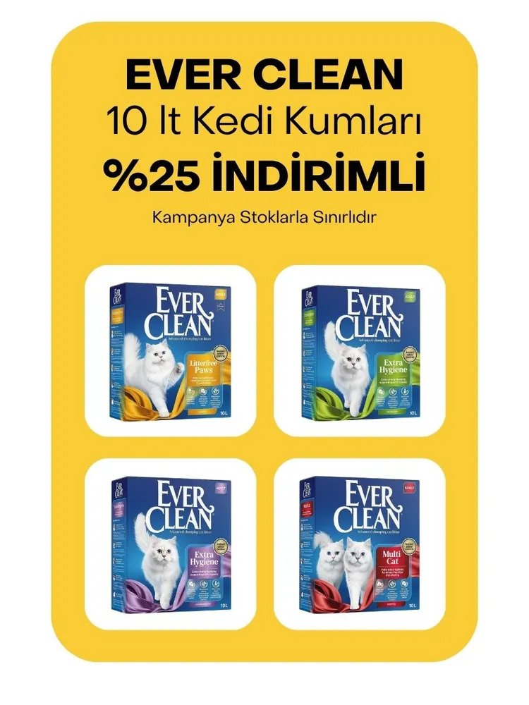 Ever Clean 10lt kedi kumları %25 indirimli
