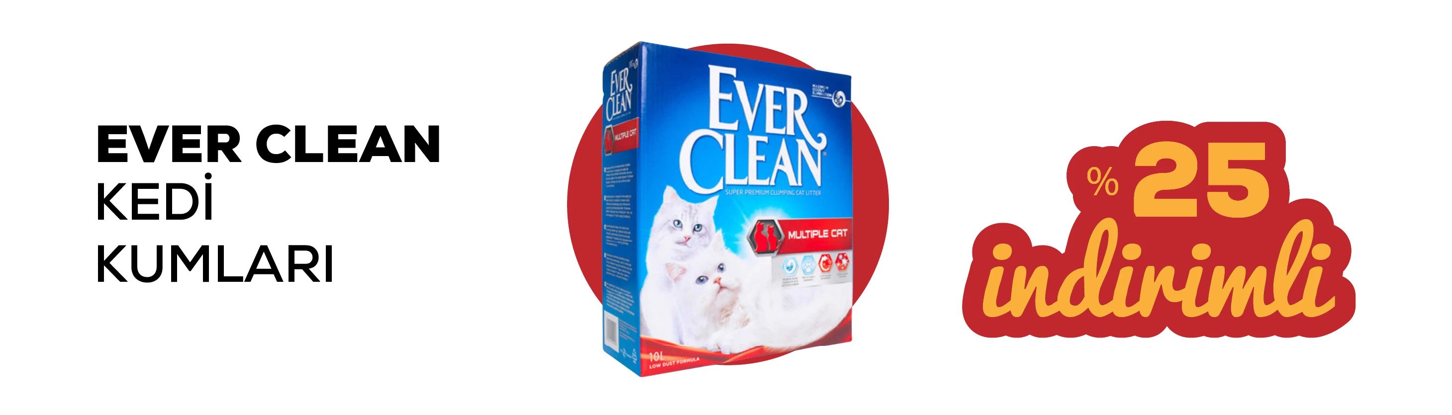 Ever Clean kedi kumları %25 indirimli