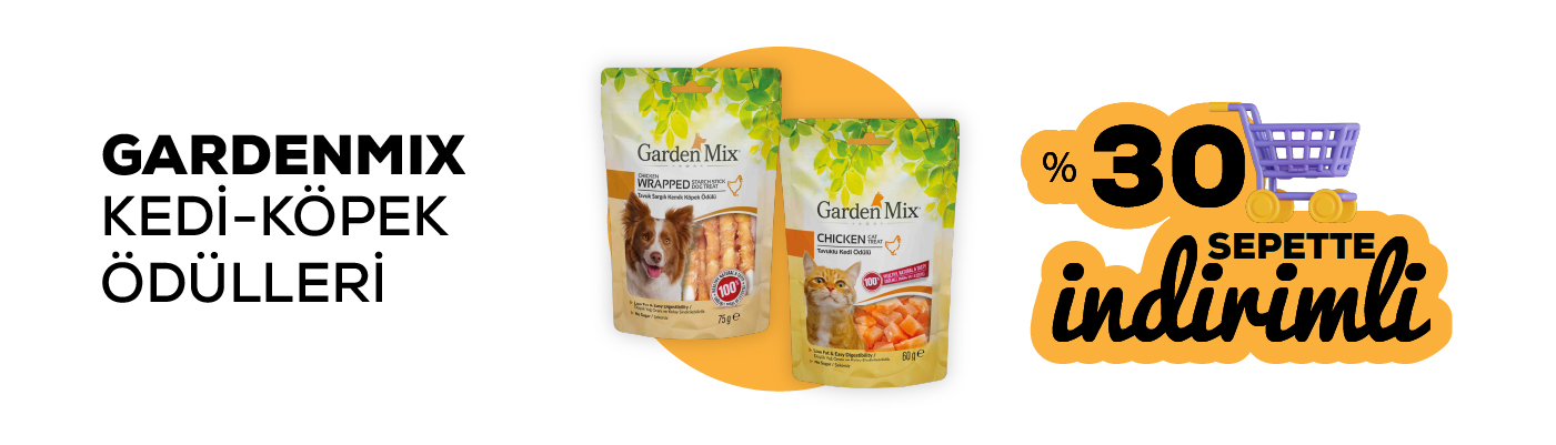 Gardenmix kedi-köpek ödülleri %30 indirimli