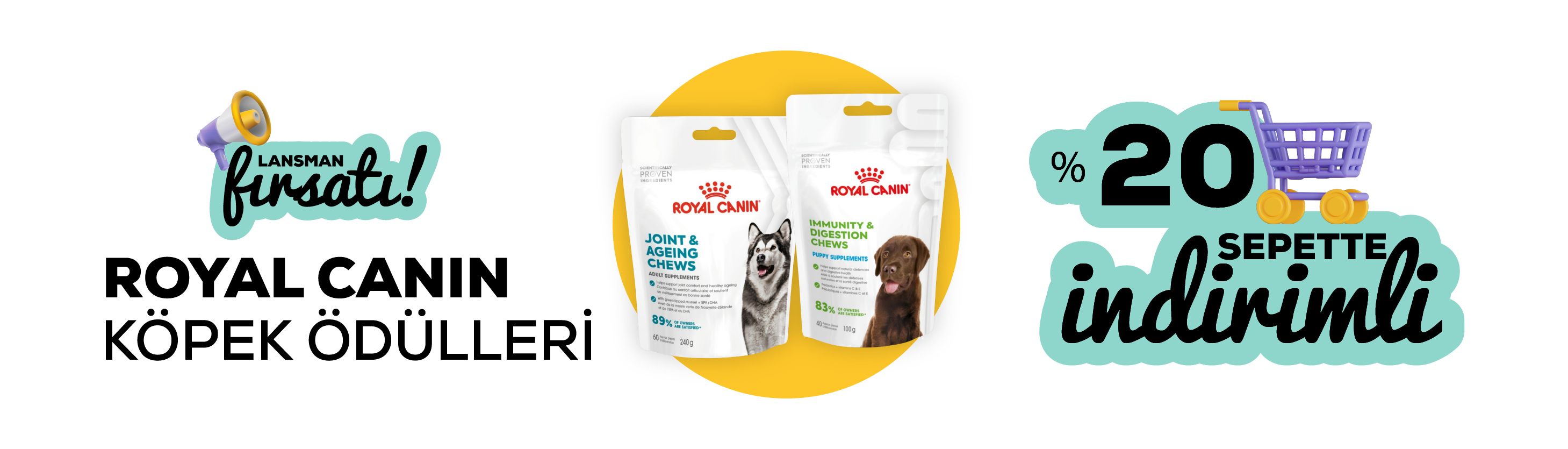 Royal Canin köpek ödülleri %20 indirimli