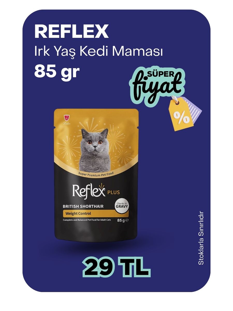 Reflex yaş kedi maması süper fiyat