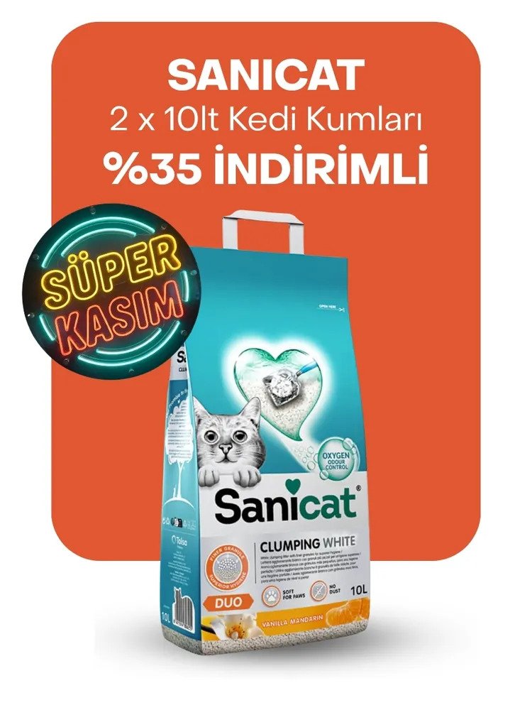 Sanicat kedi kumları %35 indirimli